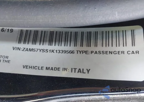 2019 Maserati Ghibli S Gransport from USA, damaged, VIN ZAM57YSS1K1339566